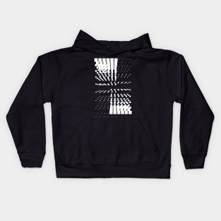 Geometric white abstract galaxy Kids Hoodie